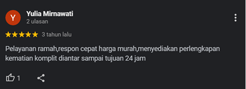 Review pelanggan sewa ambulance Semarang 6
